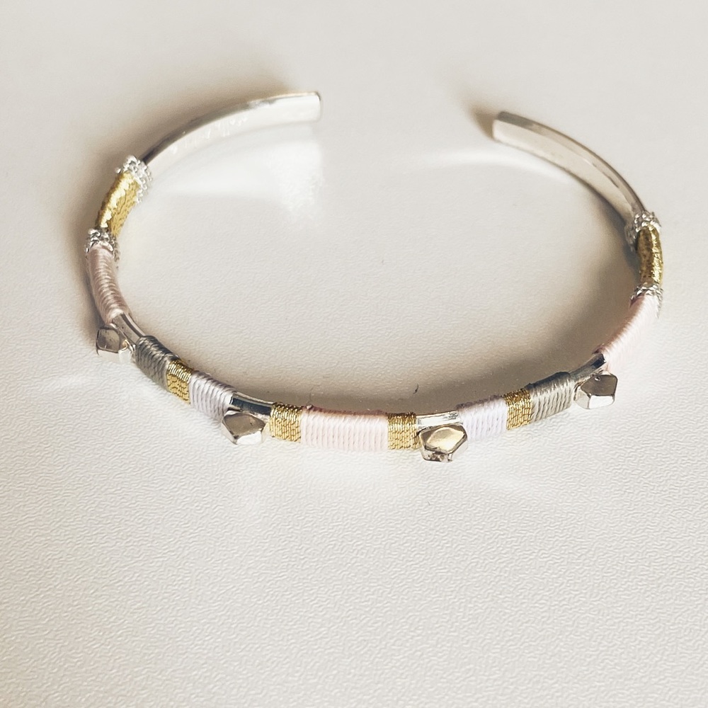 Stella & Dot Colorblock Cuff, Silver